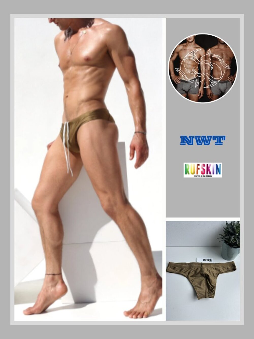 Rufskin - Viggo Swim Brief - Dark Bronze (M)